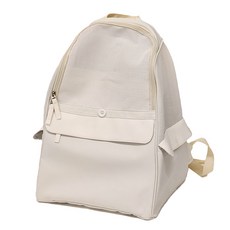 PETCARE Sweet寵物可折疊三角後背包, 米白色, 1個