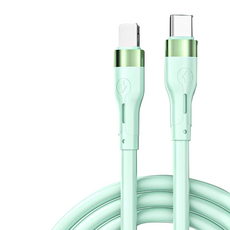 브이로즈 C타입-아이폰 8핀 두꺼운 충전 케이블, 1m, C 그린, 1개