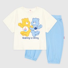 童款Care Bears寬鬆短袖上衣+輕薄束口長褲套裝