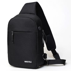 marco polo 基本款郵差單肩包 MP3060, 黑色