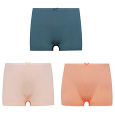 mrkids 女童涼感人造絲學生四角褲3件組