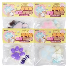 Go Young-hee 的嬰兒貓柔軟爪子玩具 4 件套, 混合顏色