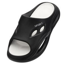 U.SEVEN 男士舒適EVA拖鞋 DM Bless, 255, 黑色