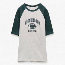 미쏘 여성용 나그랑 레터 오버핏 티셔츠