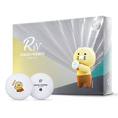 카카오프렌즈골프 R3V 핸즈업 에디션 골프공 3피스, 혼합색상, 12개입, 1개