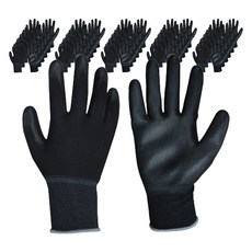 GUARDMAN PU手掌塗層手套, 黑色, 50組