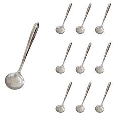 Kitchen Blooming 不鏽鋼304湯勺, 10個, 混色