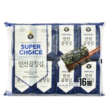 MANJUN 超級精選岩海苔片 16包入, 1袋, 64g