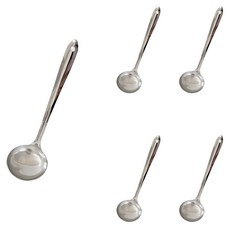Kitchen Blooming 不鏽鋼304湯勺, 5個, 混色