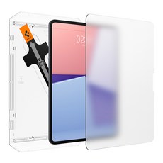 Spigen 紙質感Paper Touch EZ Fit強化玻璃螢幕保護貼組 AGL06349, 透明