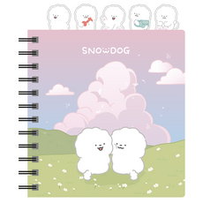 Snowdog Withna 5格索引PP筆記本, C, 1個