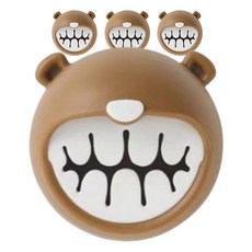 家事女王 黏貼式浴室毛巾擦手巾掛架, 4個, 棕色