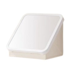 家事女王免鑽孔可折疊浴室收納櫃, 白色