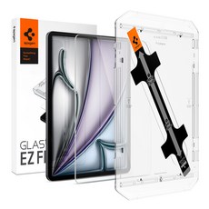 Spigen GLAStR EZ Fit 鋼化玻璃螢幕保護貼組, 透明色, 1組