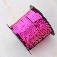 閃亮線條亮片, 1個, 玫瑰紅色