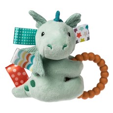 mary meyer 蜜兒 Taggies Drax 龍矽膠搖鈴, 13 x 13 cm