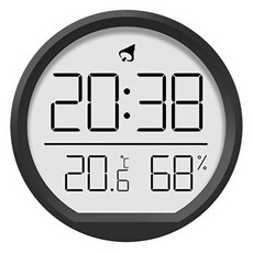 Tipgo&Bean Forever Bean 室內浴室桌上型壁掛式濕度計, 1個, 黑色