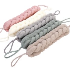 Marketneed 柔軟麻花沐浴巾5件組, 粉紅色, 白色, 灰色, 綠色, 紫色, 1套