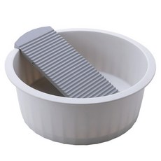 Tirona 分離式洗衣板洗衣盆 大型, 1個, 灰色