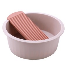 Tirona 分離式洗衣板洗衣盆 大型, 1個, 粉紅色