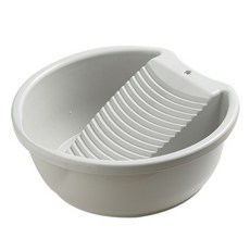 티로나 일체형 빨래판 대야 소형, 그레이, 1개