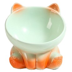 Lanboer 寵物漸層餐具 FREE, 1個, 綠色