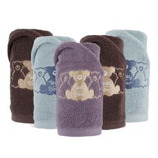 TR테디베어 트리플 테디 세면타월 150g 30수 면사, 5개, 랜덤발송