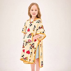 JELISPOON 女童迪士尼米奇愛心氣球砰砰沙灘罩袍