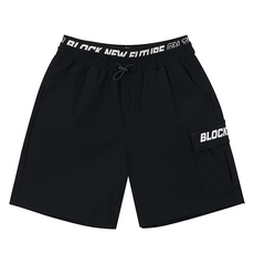 女童四分鬆緊帶層次短褲 T303