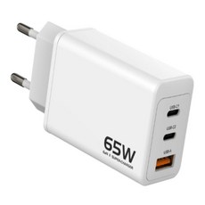마켓니드 65w 포트 C타입 초고속 멀티 충전 어댑터, 화이트, 1개