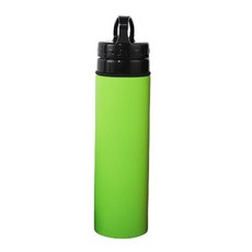 Chicmetic 矽膠折疊運動水瓶, 綠色, 450ml, 1個