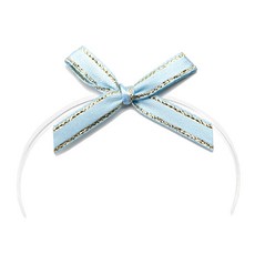 indi.k 附鐵絲束帶的亮面成品蝴蝶結, 100個, 藍色