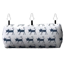 요런개 패턴 포인트 원통 소동물 터널 M, 블랙 캣, 1개