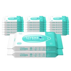 LIVENS 柔軟清潔廁所隨身濕紙巾補充包型, 20入, 55g, 20包