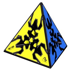 QYTOYS 奇藝 金字塔三角齒輪魔術方塊, 混合色, 1個