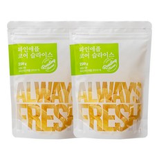 몸애조화 파인애플 코어 슬라이스, 220g, 2개