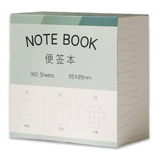 KHOHIMO 便條紙 筆記本 備忘錄, 3合1(4W077), 1個, 360入