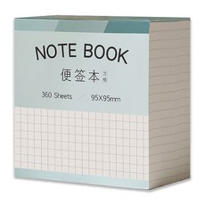 코히모 메모 패드 노트 메모지, 모눈양식, 360개입, 1개
