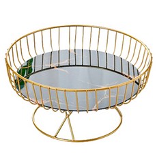 Block Mart 廚房餐桌圓形置物籃, 1個, 黑色