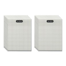 Khohimo 透明設計便利貼 4W098 50入, 方格, 10個