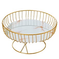 Block Mart 廚房餐桌圓形籃, 1個, 白色