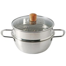 Maxcook 電磁爐 IH 不鏽鋼 蒸鍋 拉麵 雙耳鍋 套組, 1套, 20cm