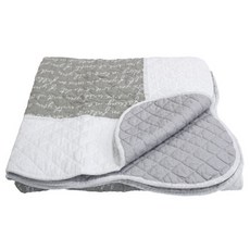 sina&somo 字母水洗薄被, 象牙白