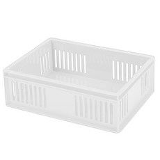 수납이야기 PP스텝 바스켓, 화이트, 1개