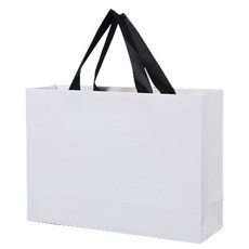 마켓감성 와이드 무지 쇼핑백 대, 화이트, 10개