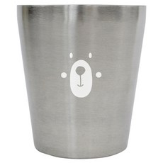 kitchen U Bear 不鏽鋼雙層杯 中, 300ml, 1個, 單一顏色