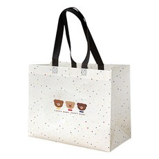 Maket Gamseong 小熊賣場購物手提袋 中, 混合色, 5個