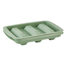 EASY&FREE Ice Pole 大型長條冰塊製冰盒 3格, 綠色, 1個