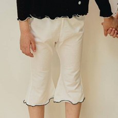 키키모라 여아용 쫀쫀 인터록 부츠컷 팬츠