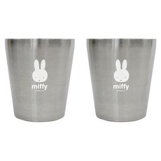kitchen U Miffy 不鏽鋼雙層杯 中 300ml, 單一顏色, 2個